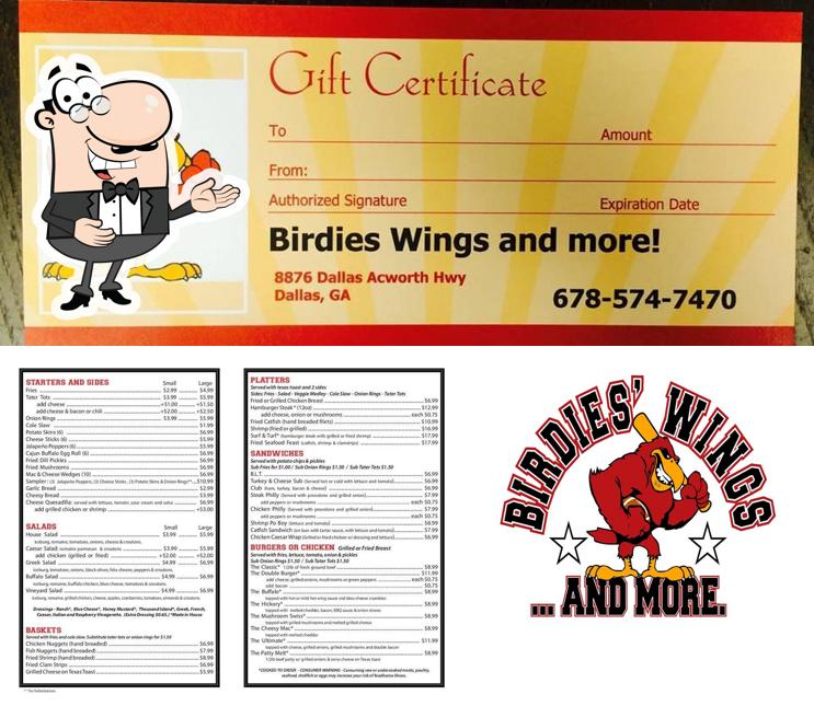 Birdies Wings in Acworth Restaurant menu and reviews