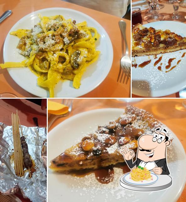 Spaghetti alla carbonara al Ristorante La Fiaccola