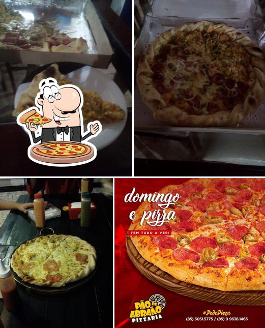 Consiga diferentes tipos de pizza