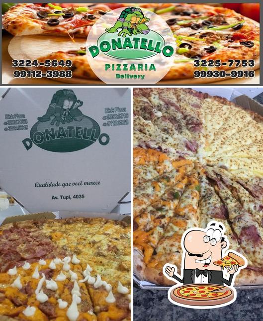 Experimente pizza no Donatello Pizzaria