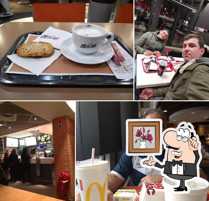 Installez-vous à l'une des tables de McDonald's