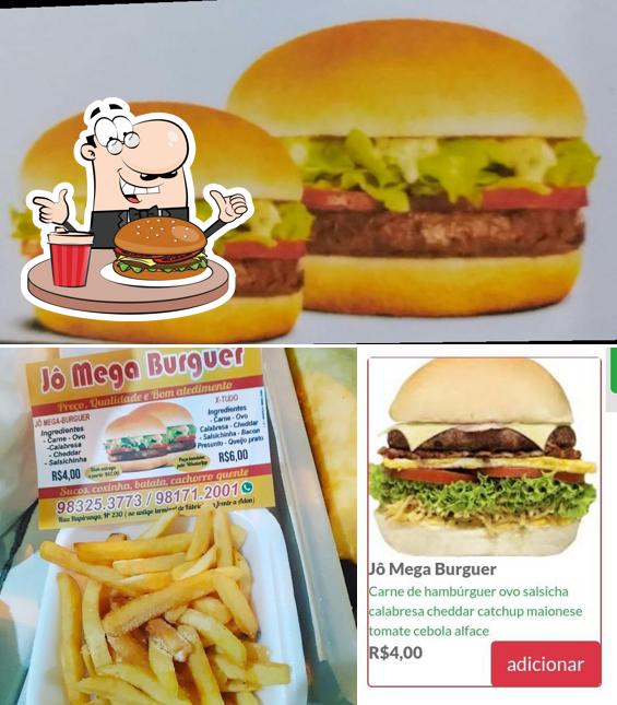 Peça um hambúrguer no Jô mega Burguer