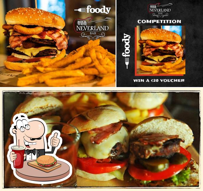 Get a burger at Neverland Rock Bar