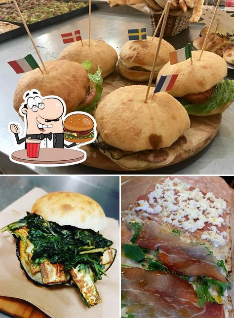 Prenditi un hamburger a D.J. Pizza
