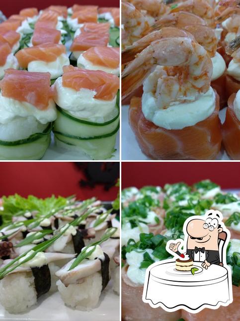 Divino Oriente Sushi oferece uma variedade de pratos doces