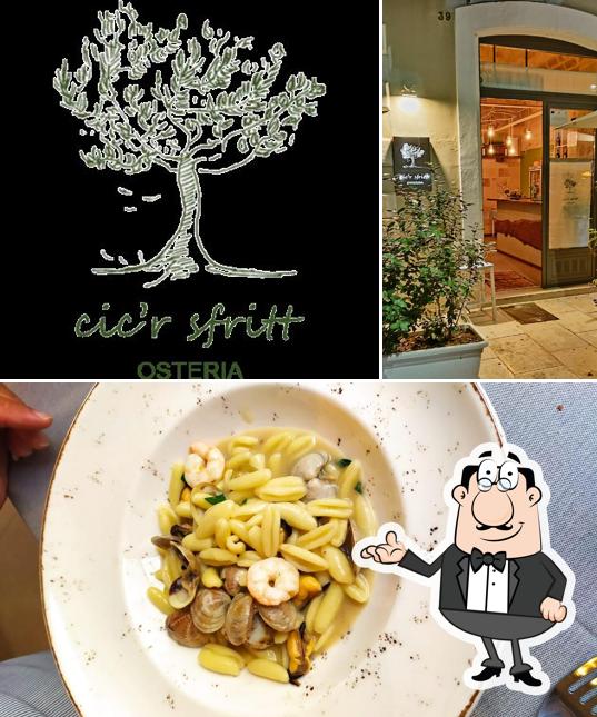 Gli interni di Cic'r Sfritt Osteria