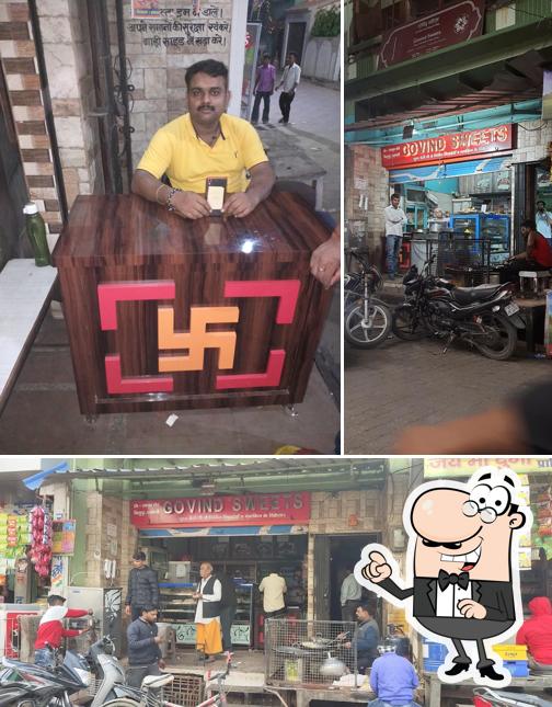 This is the picture depicting exterior and interior at GOVIND SWEETS