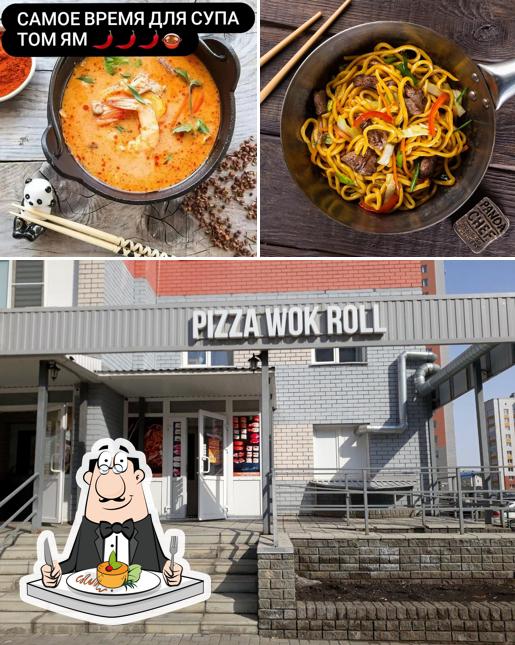 Estas son las fotos que muestran comida y interior en Pizza Wok Roll