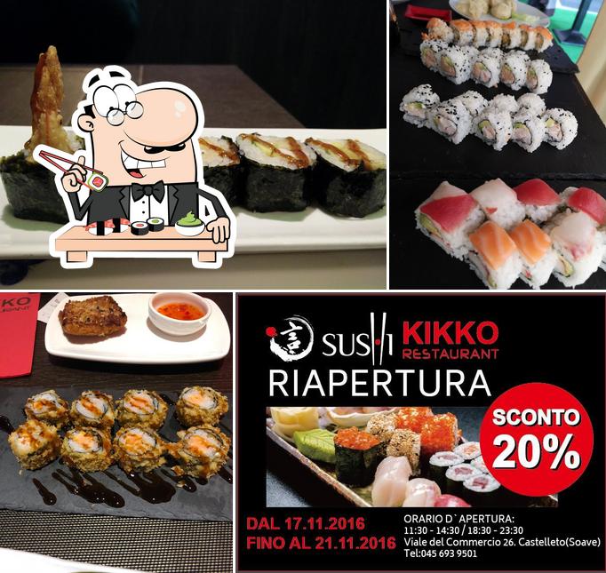 Ordina le varie opzioni di sushi