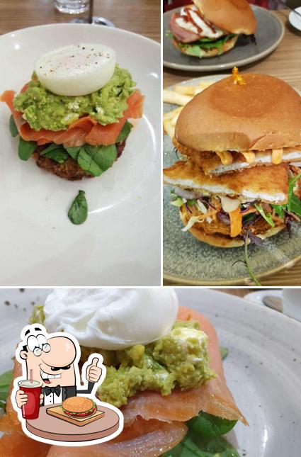 Get a burger at The Coffee Club Queensgate