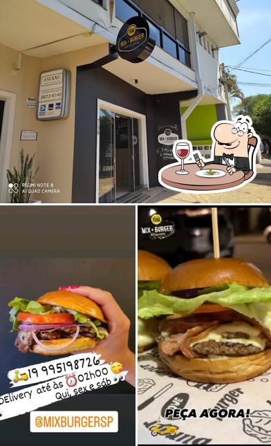 The photo of food and interior at Mix Burger Cosmopolis