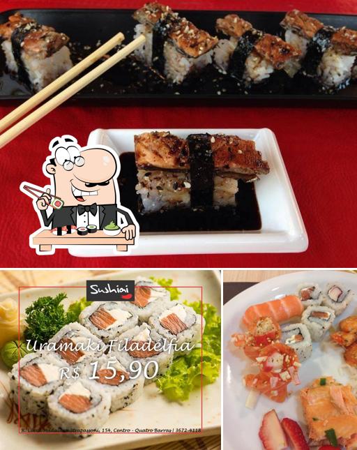 Experimente diversas opções de sushi