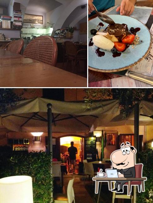 Gli interni di Osteria Dai Pippi