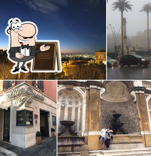 Goditi la vista dagli esterni di Bar degli Specchi
