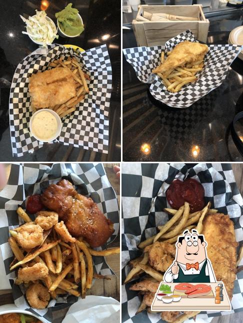 Fish and chips at A Salt n Battered, a Fish Fry and Bar Co