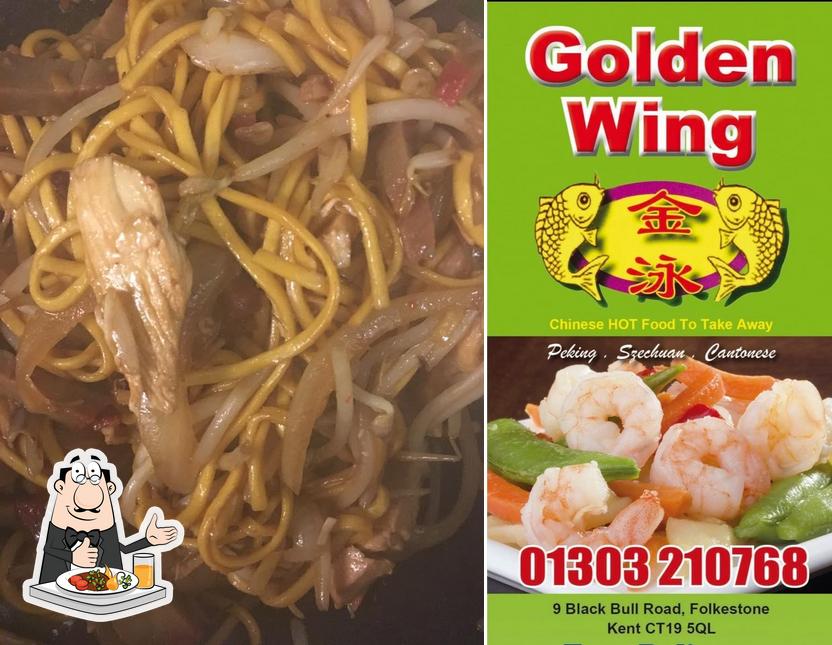 Food at Golden Wing Chinese Takeaway