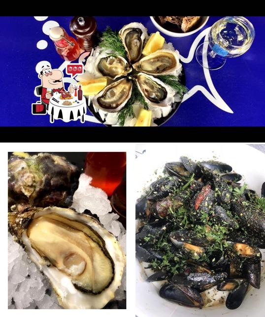 Choisissez de nombreux repas à base de fruits de mer servis par Oysters & Smørrebrød