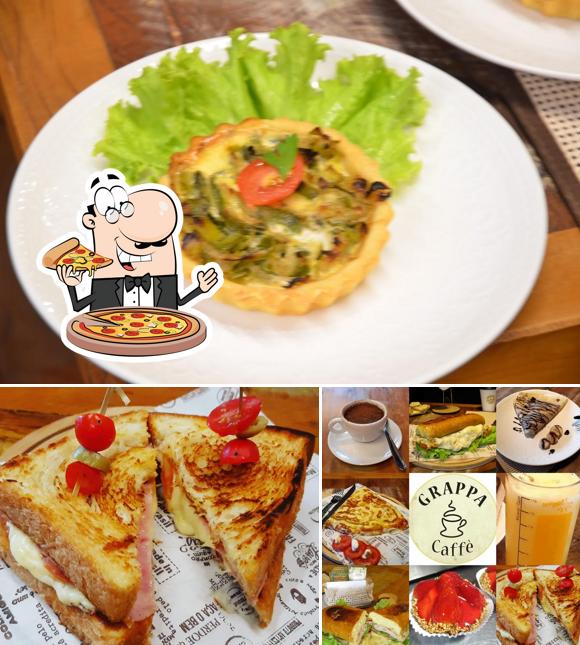 Peça pizza no Grappa Caffè