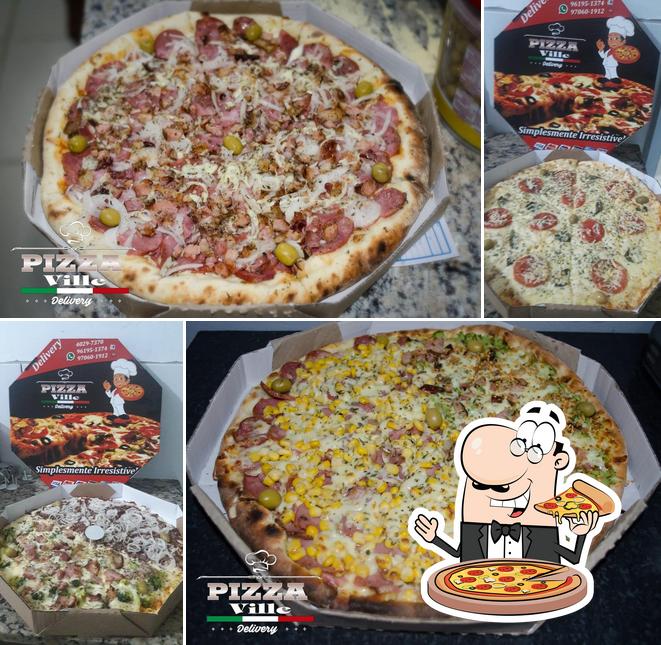 Peça pizza no Pizza Ville