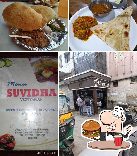 Get a burger at Suvidha