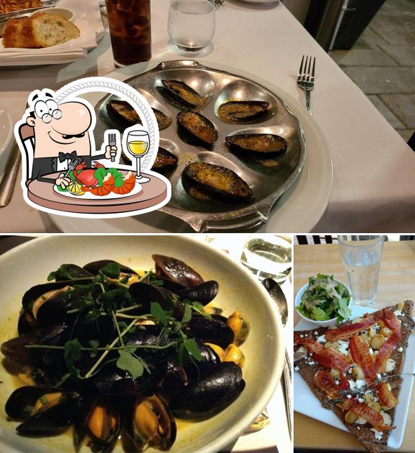 Закажите блюда с морепродуктами в "Chez Leveque"