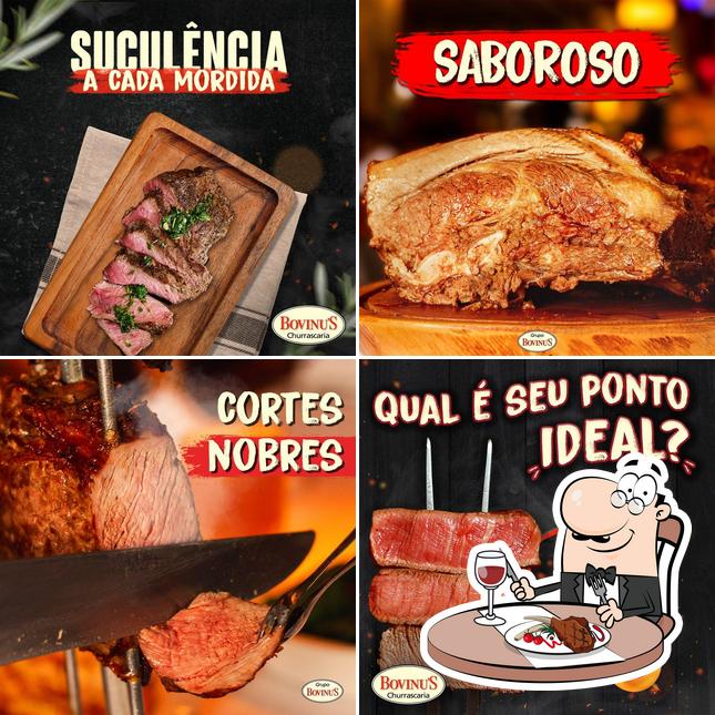 Experimente refeições de carne no Bovinu's Churrascaria Rebouças