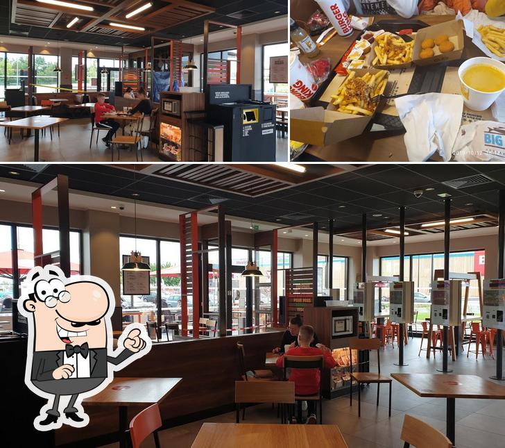 Voici la photo indiquant la intérieur et dessert sur Burger King