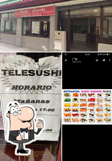 Look at the pic of Tele Sushi