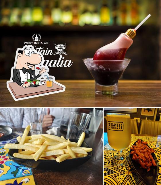 The restaurant's food and beer
