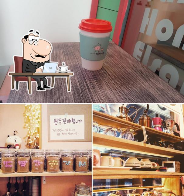 The interior of JJOCCO COFFEE 쪼꼬커피