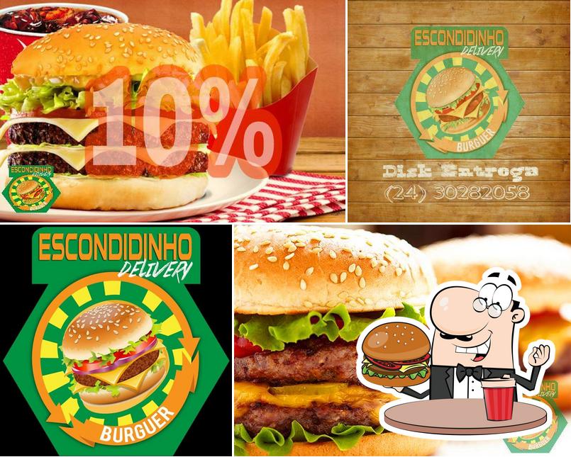 Os hambúrgueres do Escondidinho Delivery Burguer irão saciar uma variedade de gostos