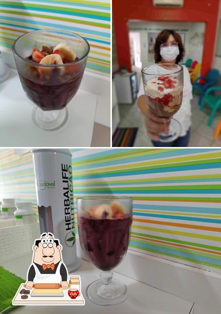 Espaço Herbalife Datty Fit Lounge provê uma variedade de sobremesas