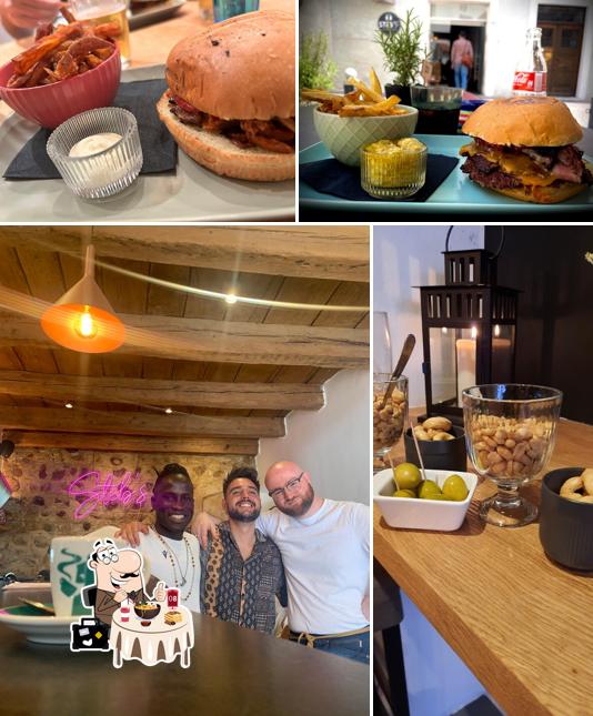 La immagine della cibo e interni di Steb's . burger & more