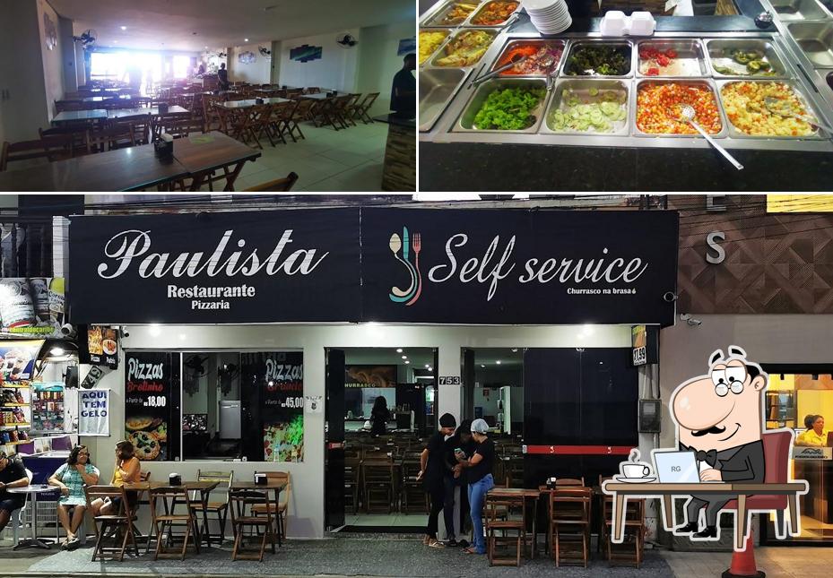 Esta é a foto apresentando interior e comida no Paulista - Restaurante Self-service