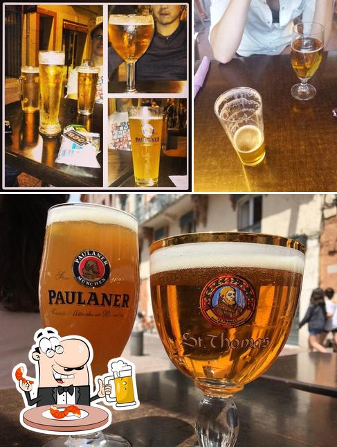 Profitez un verre de bière blonde ou brune