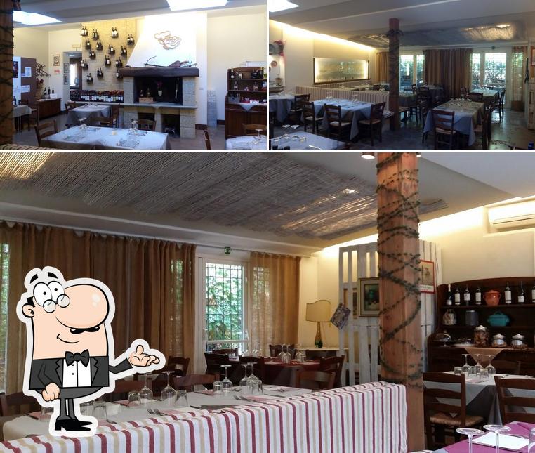 L'intérieur de Trattoria Il Cinghiale