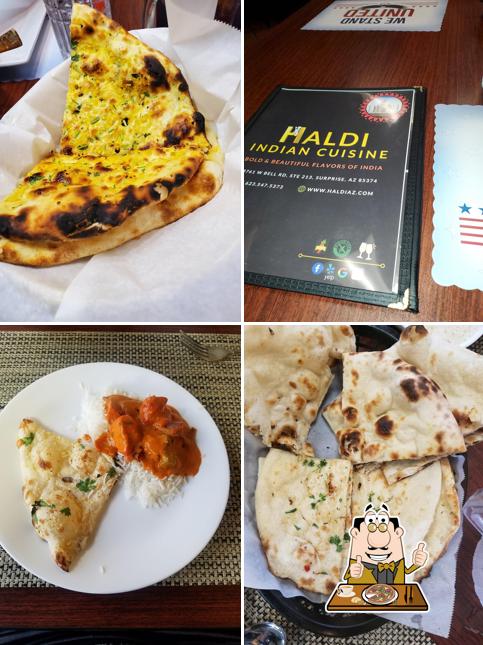 Get pizza at Haldi Indian Cuisine