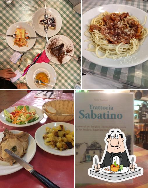 Platti al Trattoria Sabatino
