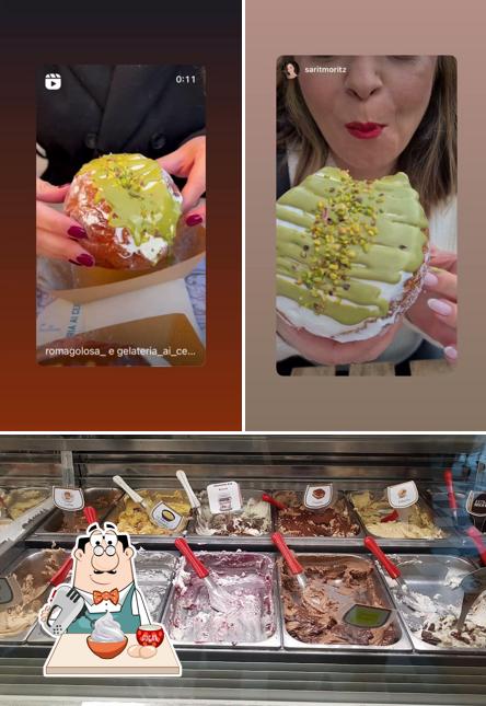 Gelateria ai Cerchi best gelato in Rome propone un'ampia selezione di dessert