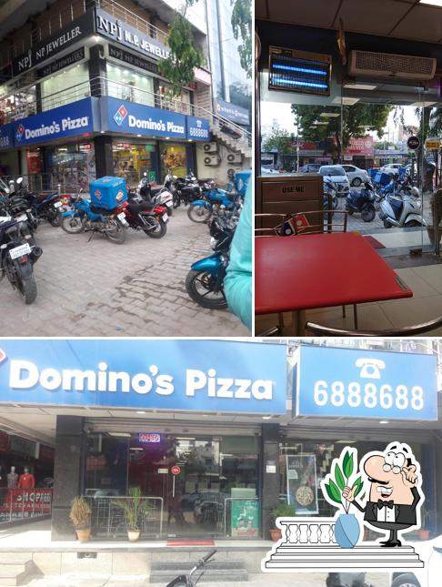 The exterior of Domino's Pizza