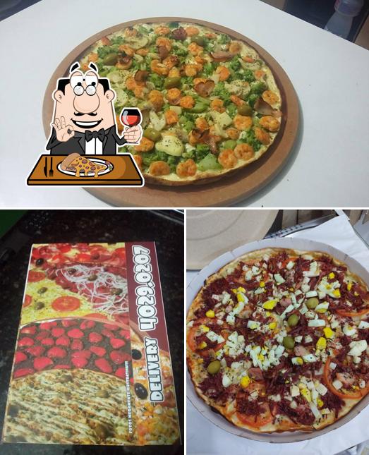 Escolha pizza no Pizzaria Junior