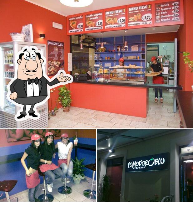 Gli interni di Pizzeria Pomodoro Blu