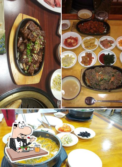 Food at Korean BBQ House