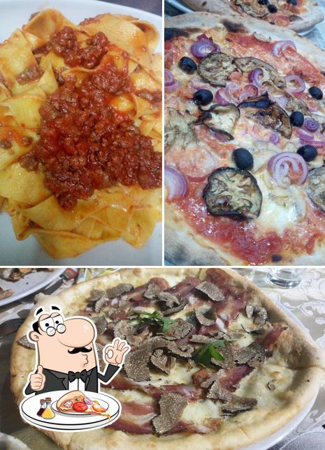 Probiert eine Pizza bei La Preda del Cacciatore