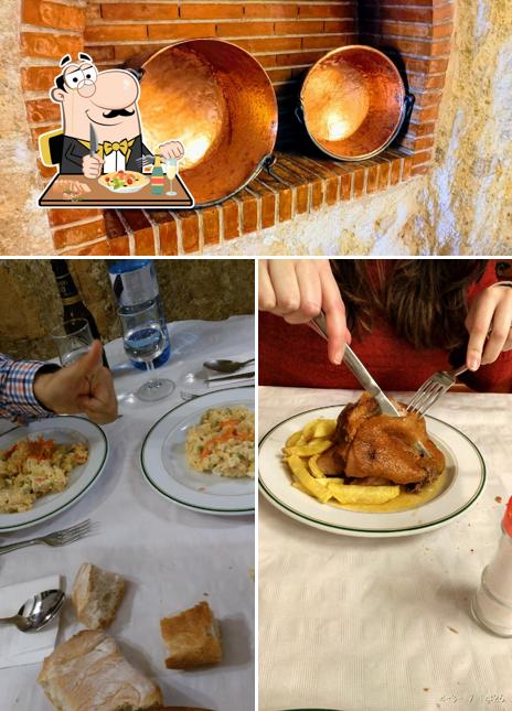 Еда в "Pensión y restaurante San Julián"