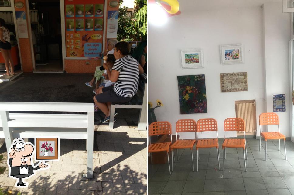 Gli interni di Voglia di Gelato
