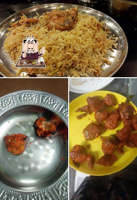 Meat meals are served at Rumaan Restaurant