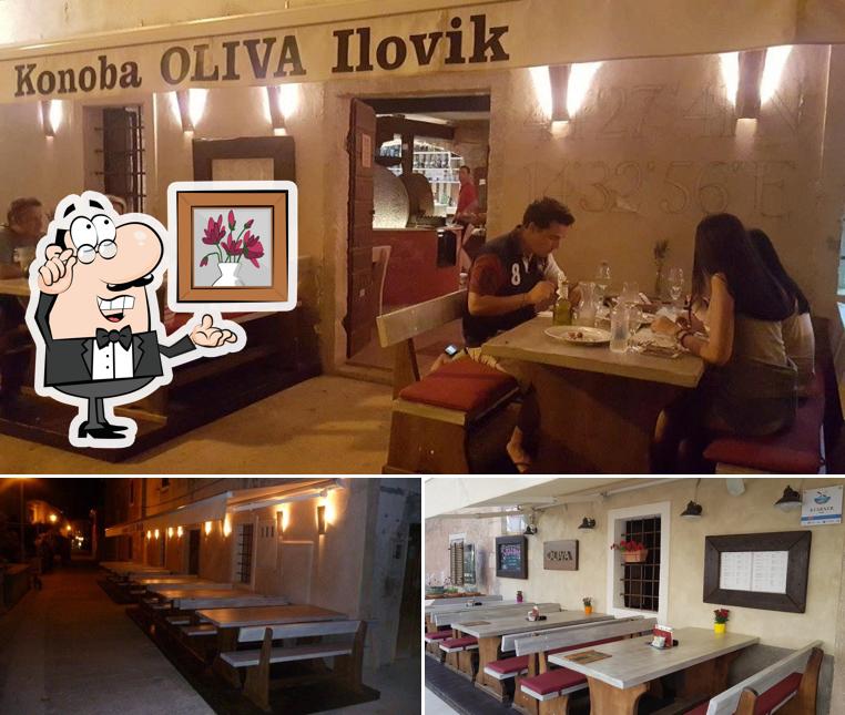 Gli interni di Konoba "Oliva" Ilovik