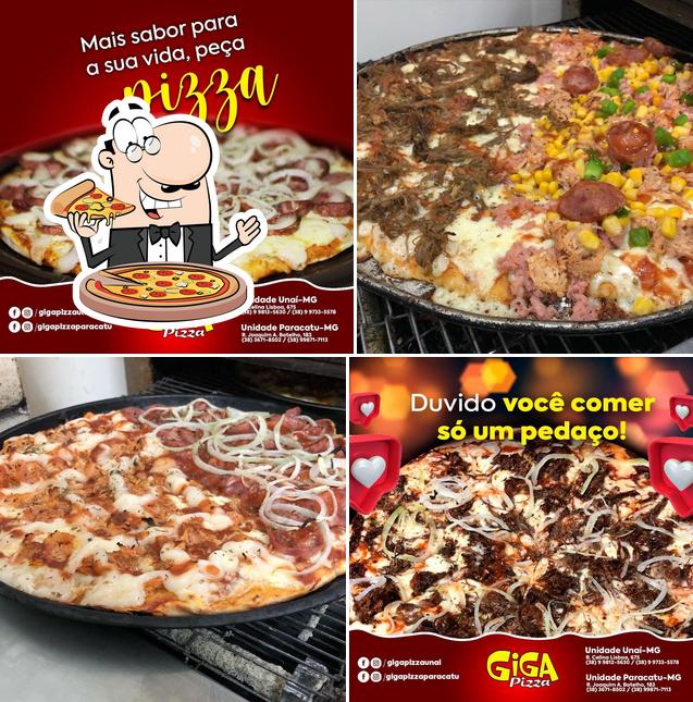 Consiga diferentes variedades de pizza