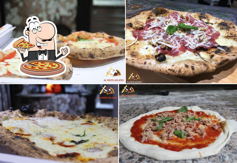 Prova una pizza a Trattoria pizzeria Al Posto Accanto